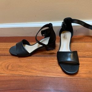 Clarks Black Leather Heels